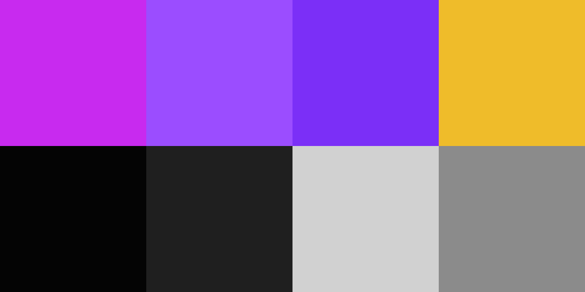 Vexa Media colour palette reference sheet